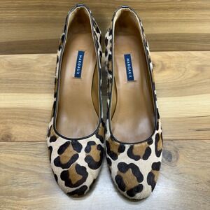 MARGAUX The Heel Leopard Calf Hair Womens 11 EU 42 Animal Print Limited Edition